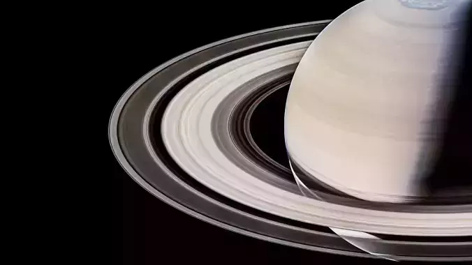 Saturn Low-poly 3D model