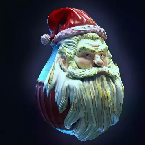 santa claus christmas ball 3D print model