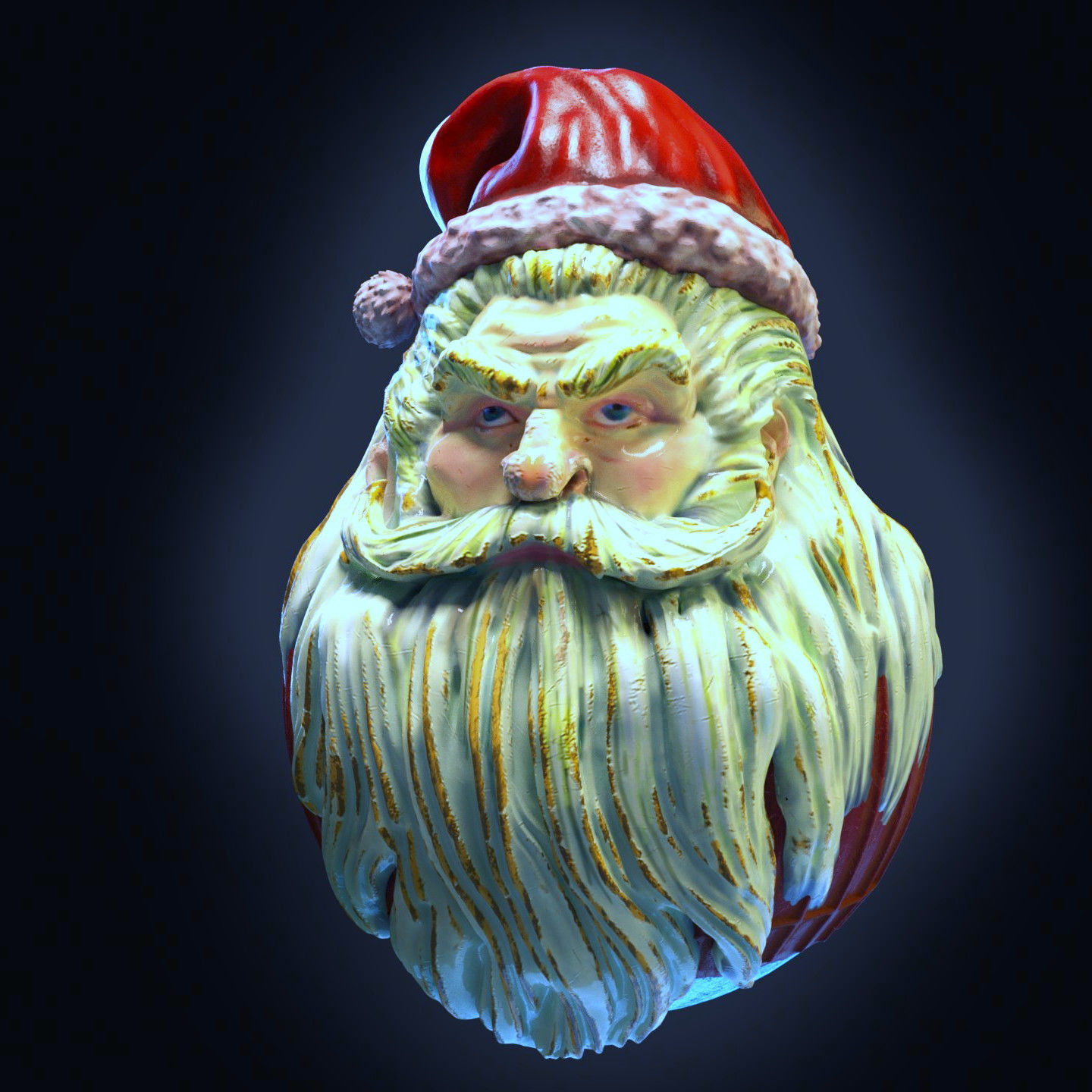 santa claus christmas ball 3D print model_2