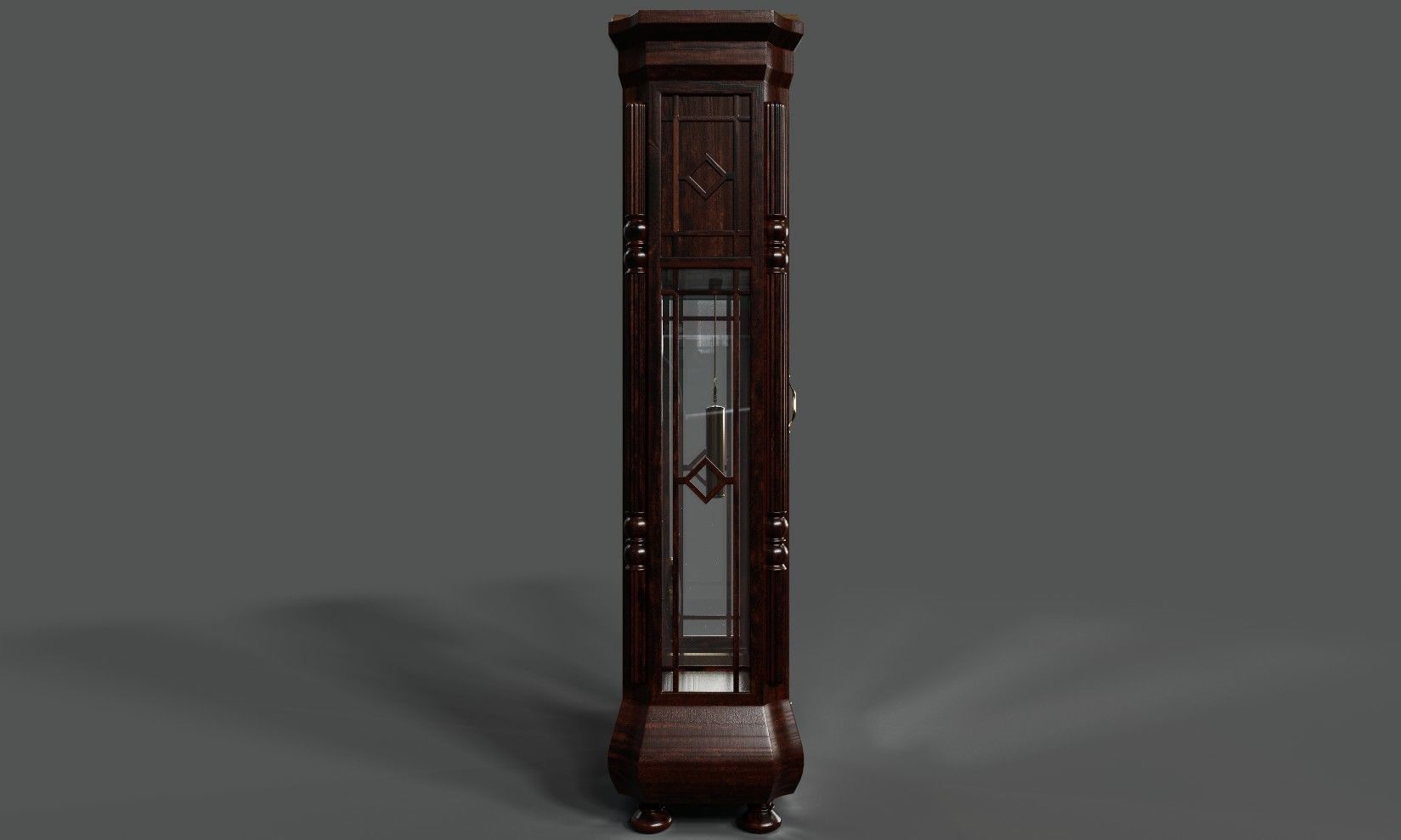 Grandpa Clock Low-Poly Game Ready 3D Model Low-poly 3D model_3