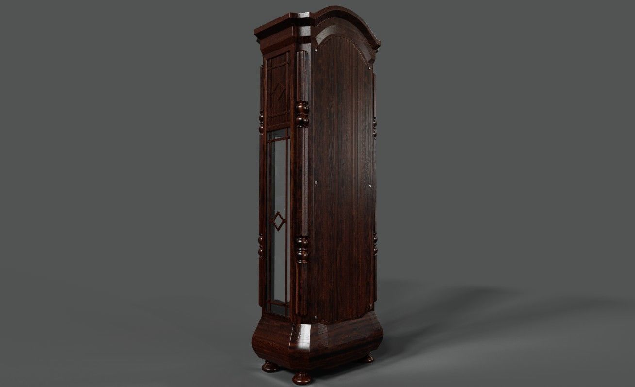 Grandpa Clock Low-Poly Game Ready 3D Model Low-poly 3D model_14