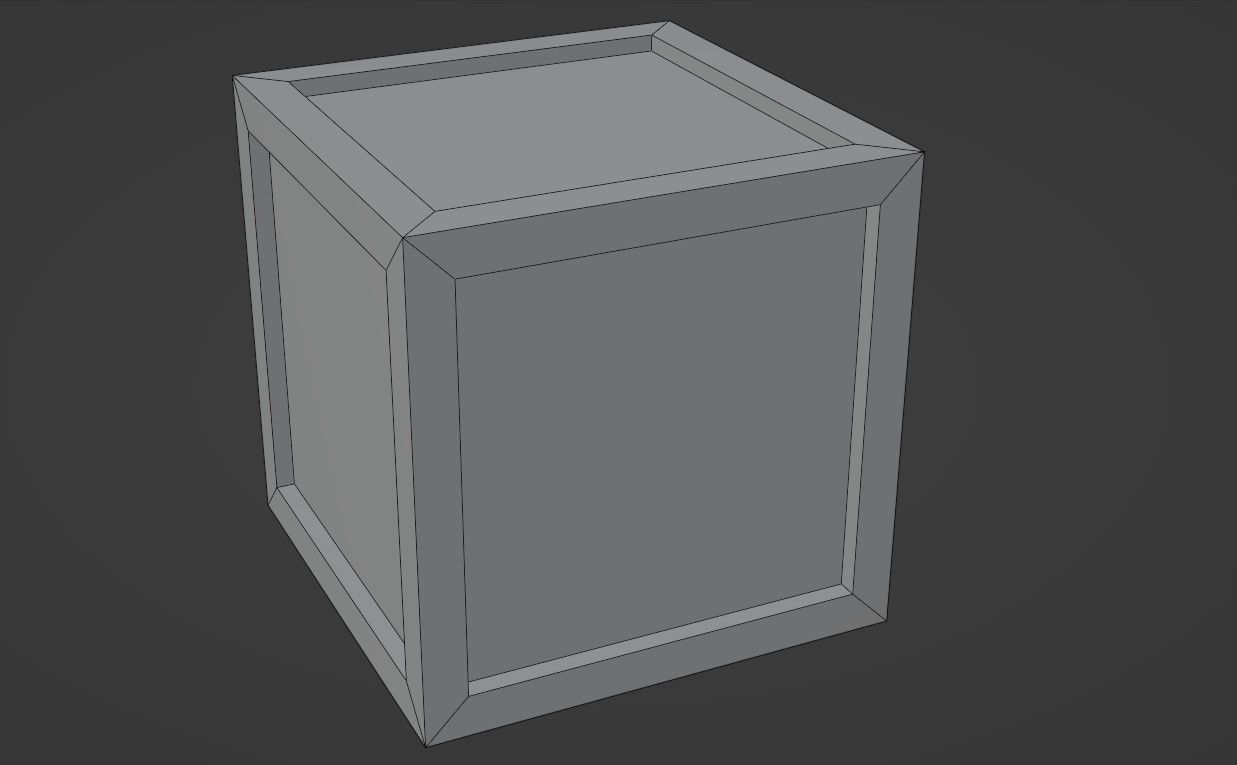  Wooden Box low-poly 3D model Low-poly 3D model_8