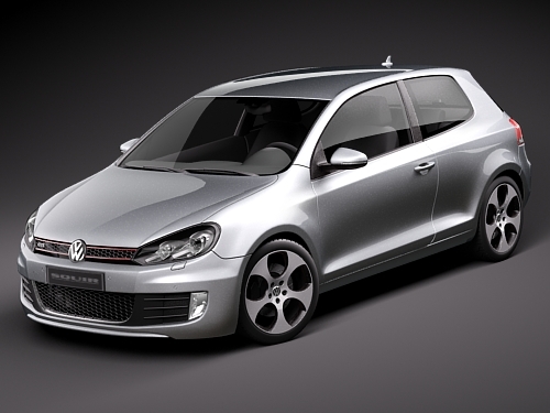 Volkswagen Golf R 2012 3door 3D model