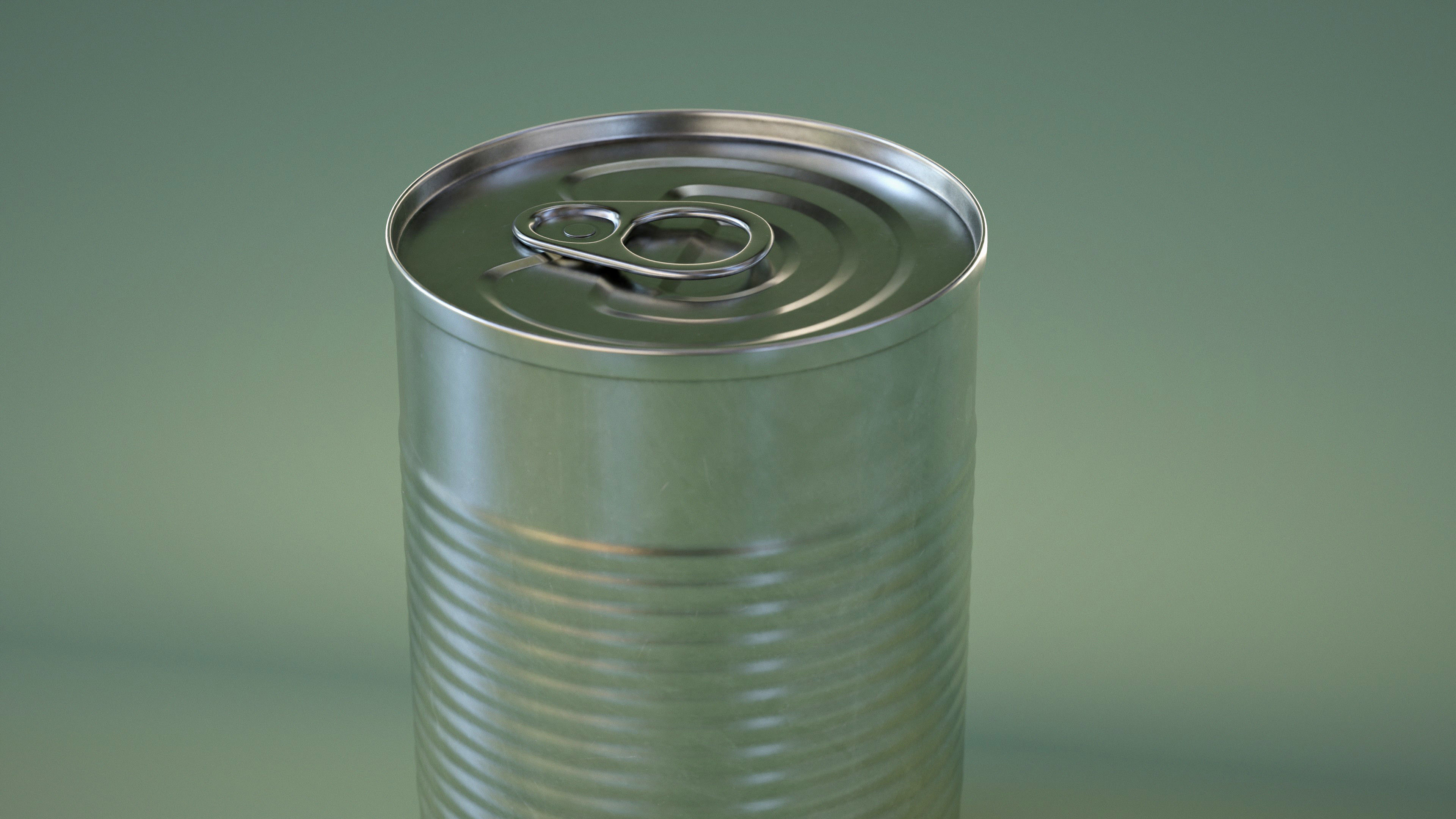 Tin Can Low-poly 3D model_7