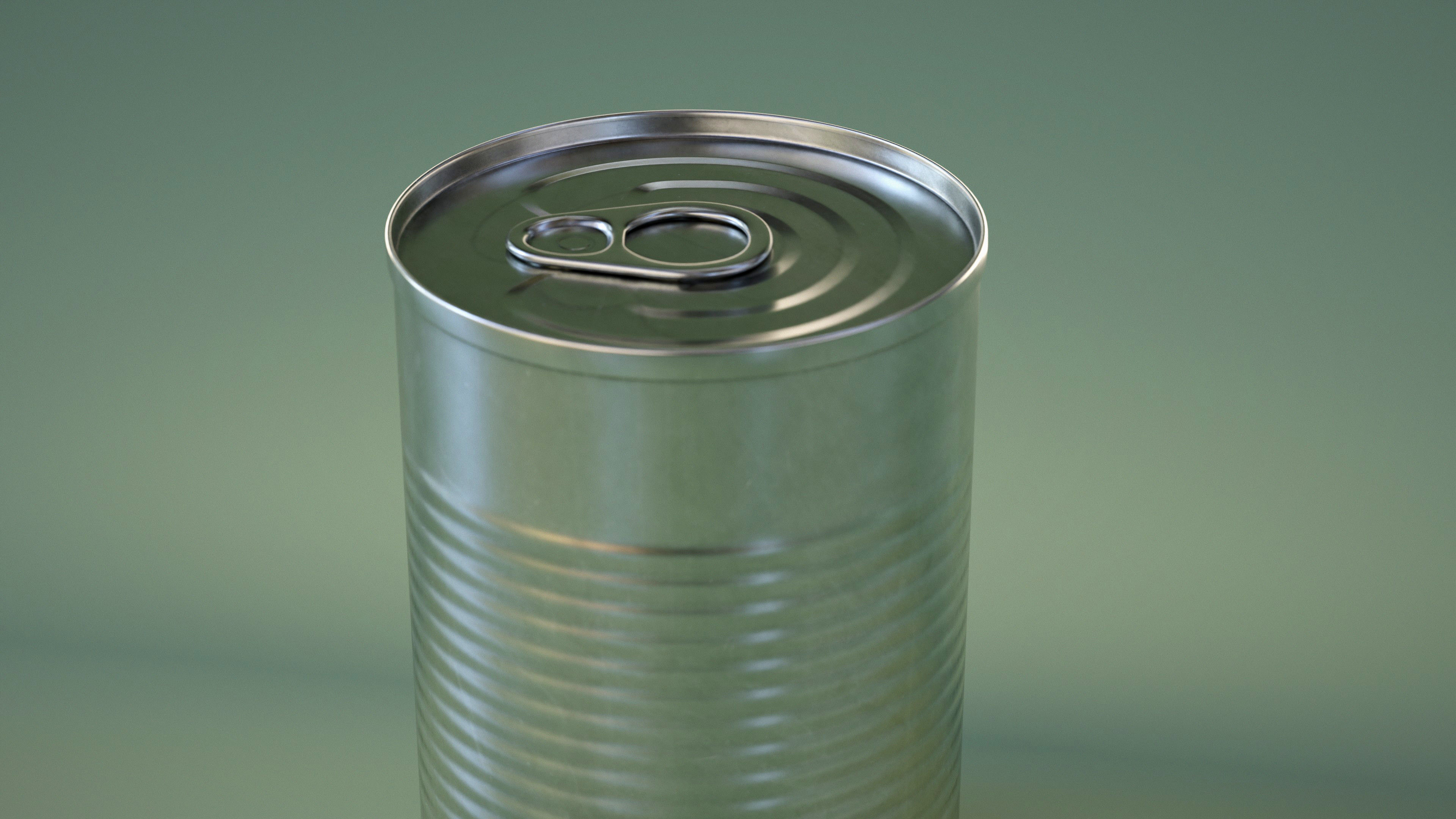 Tin Can Low-poly 3D model_8