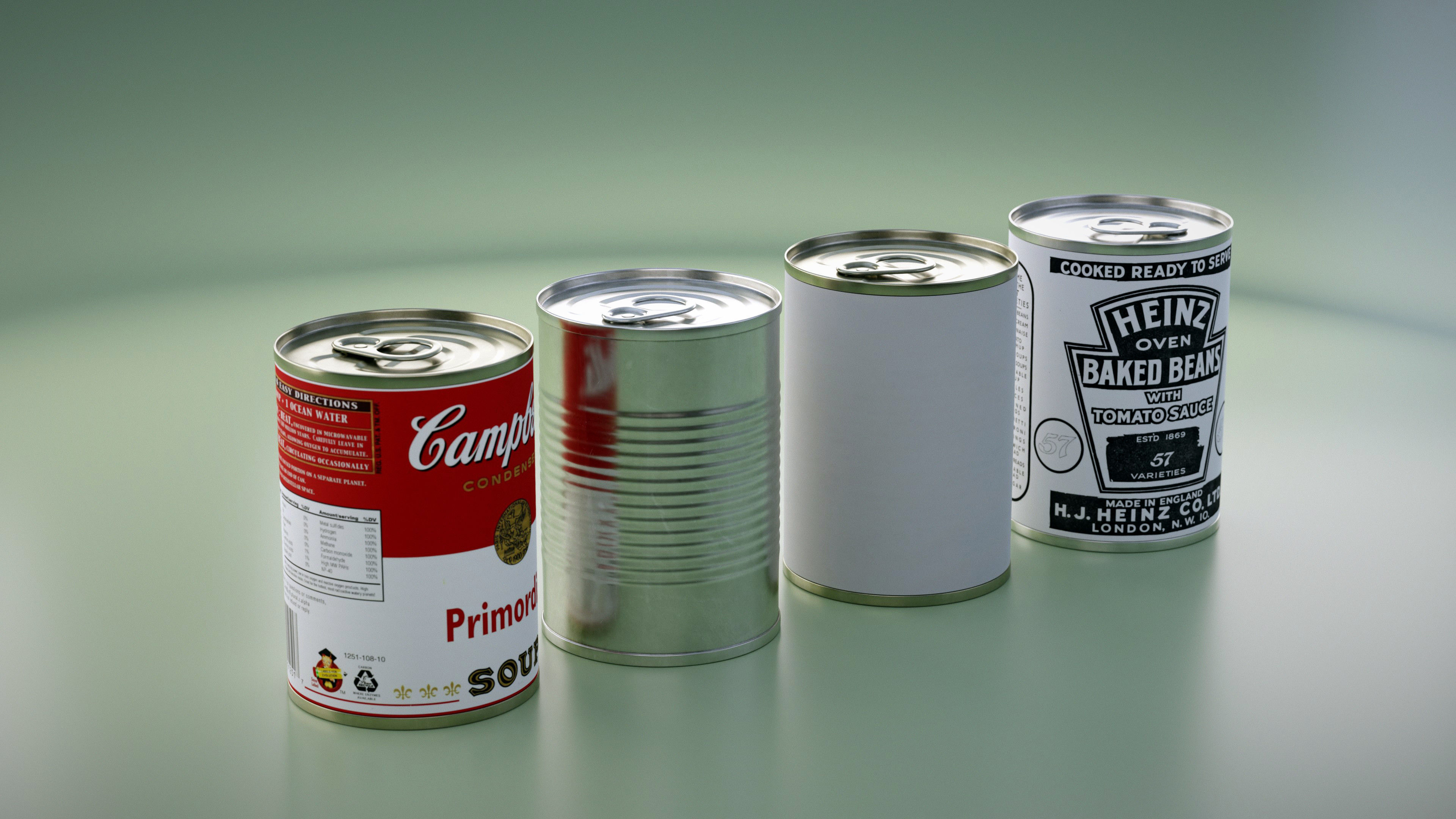 Tin Can Low-poly 3D model_2