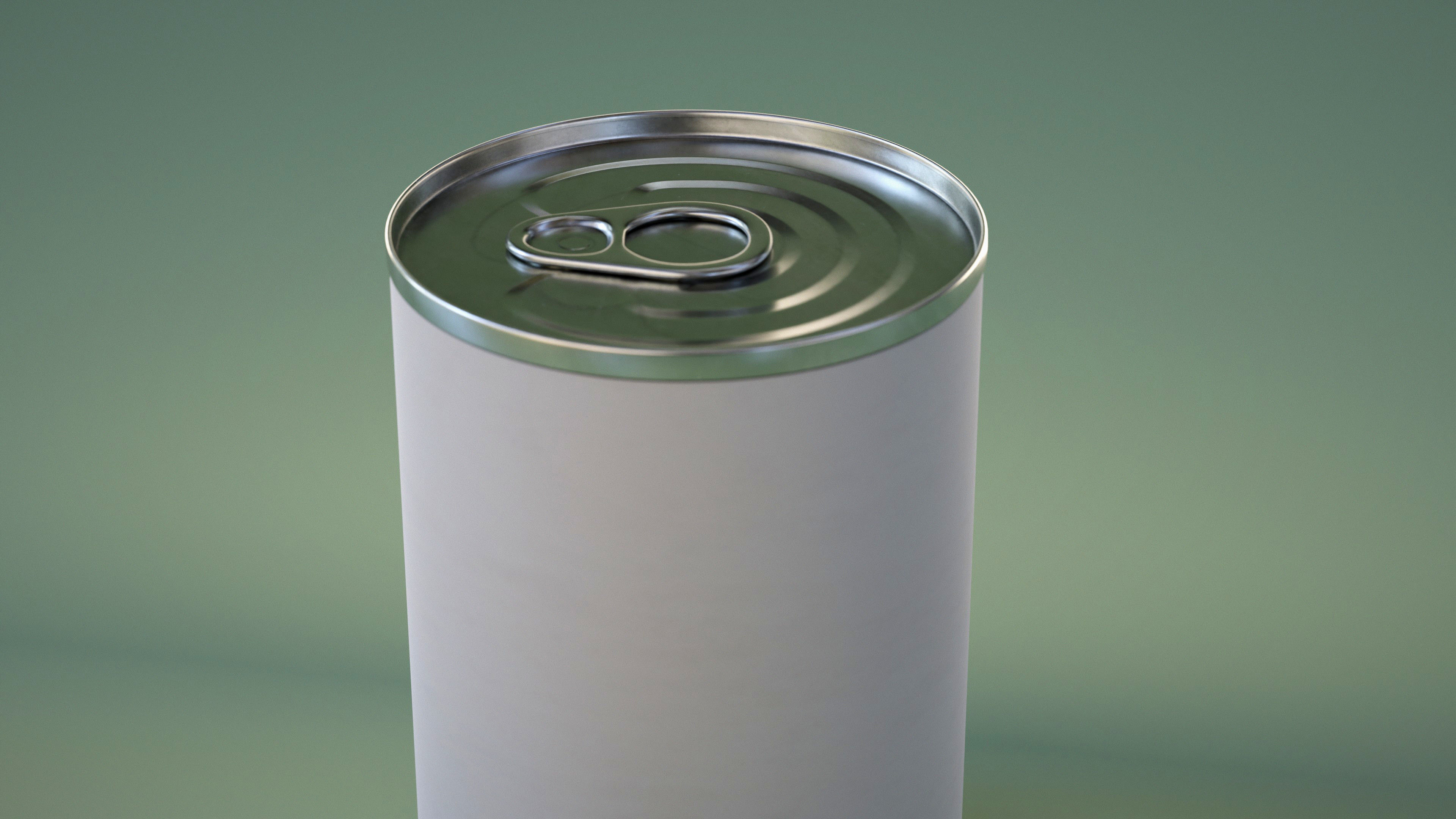 Tin Can Low-poly 3D model_11
