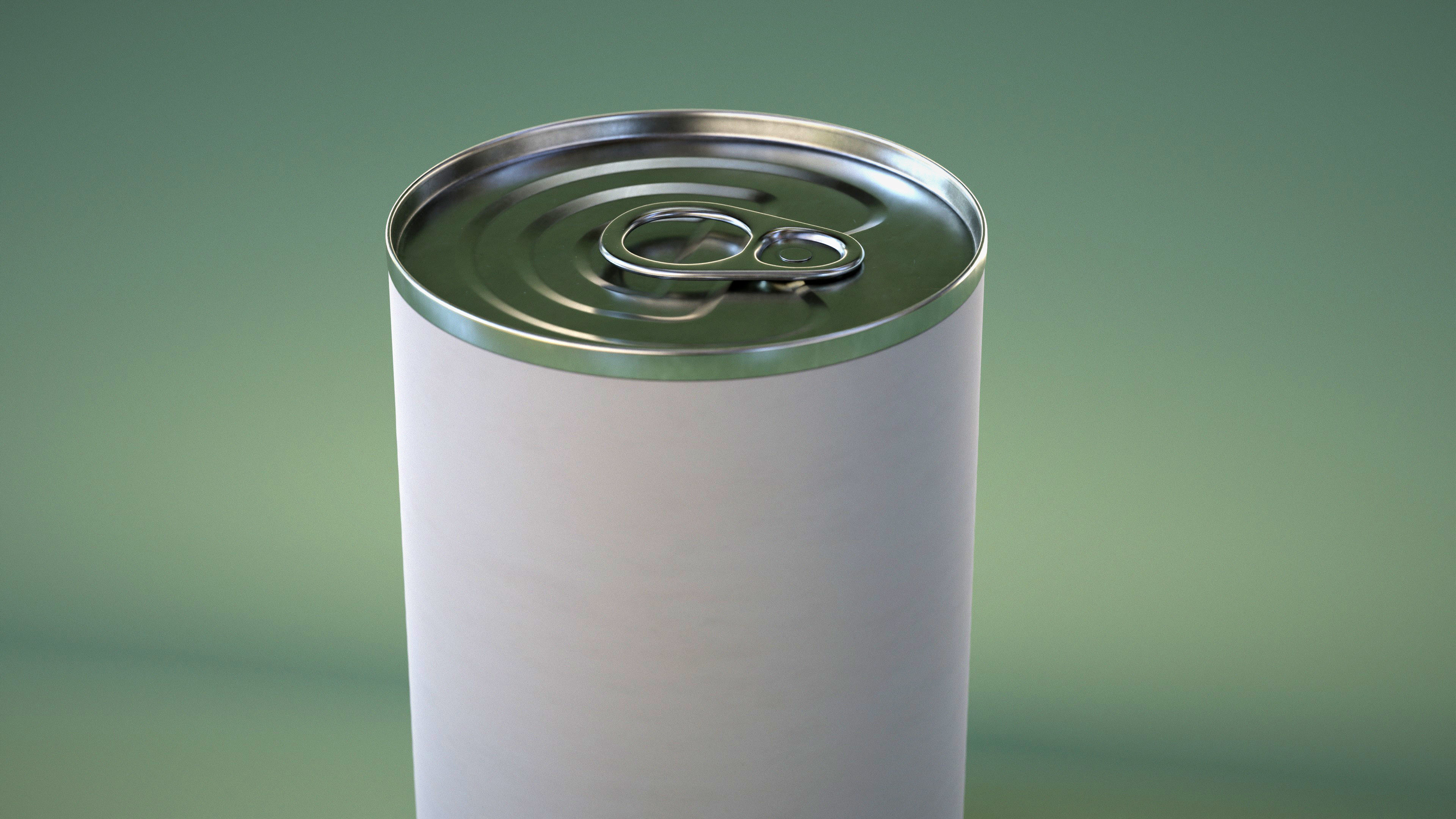 Tin Can Low-poly 3D model_6