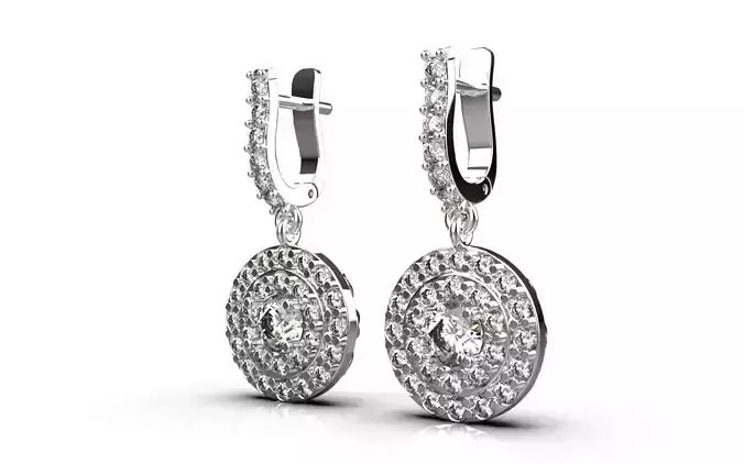 round  design earring 