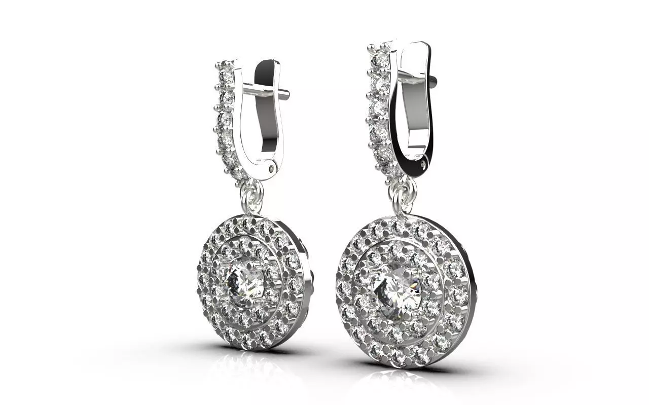 round  design earring  Free 3D print model_0