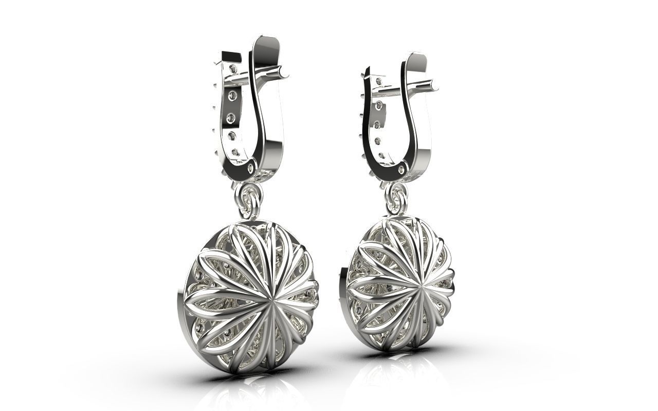 round  design earring  Free 3D print model_1