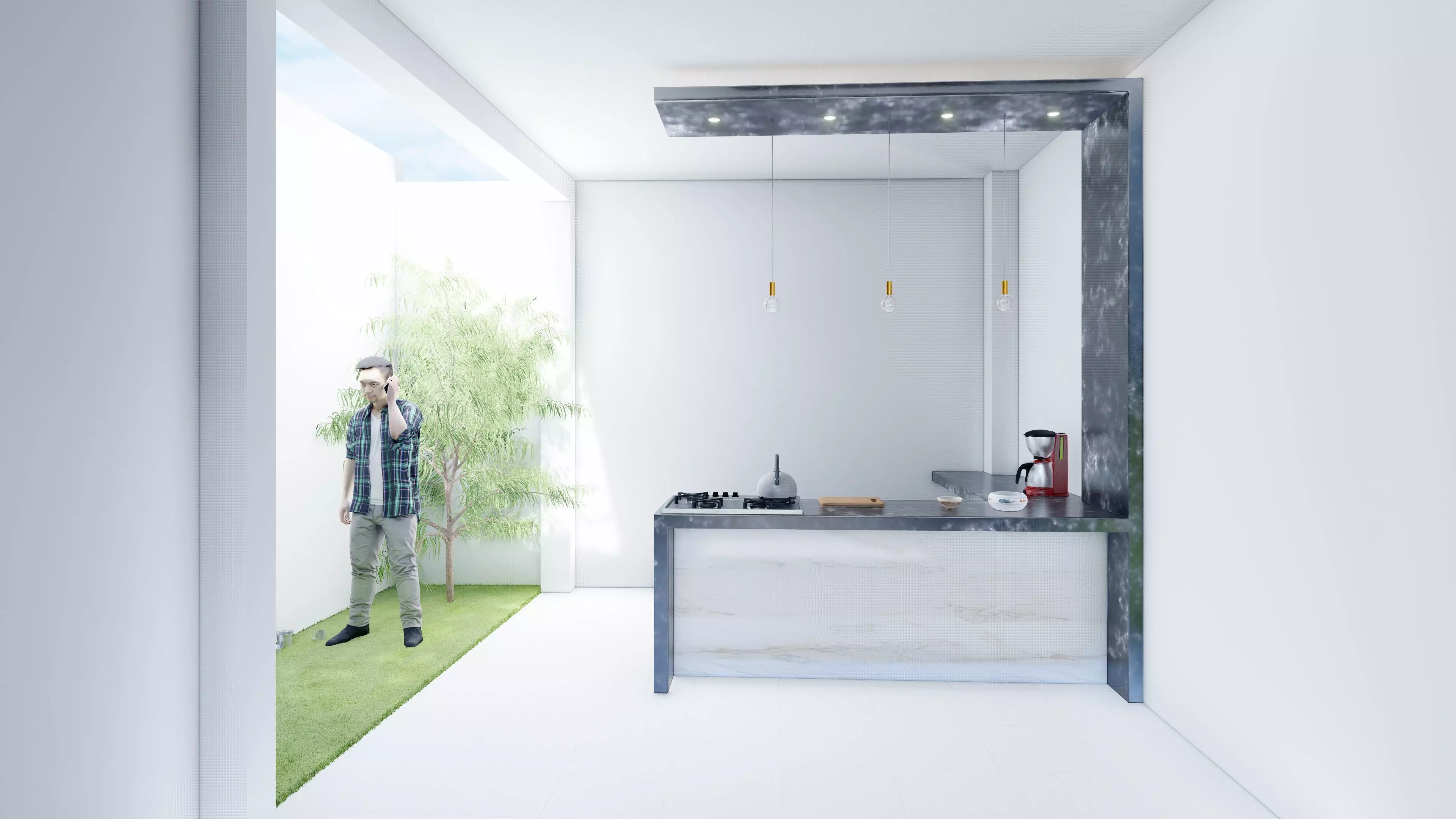 Desing minimalist interior 3D print model