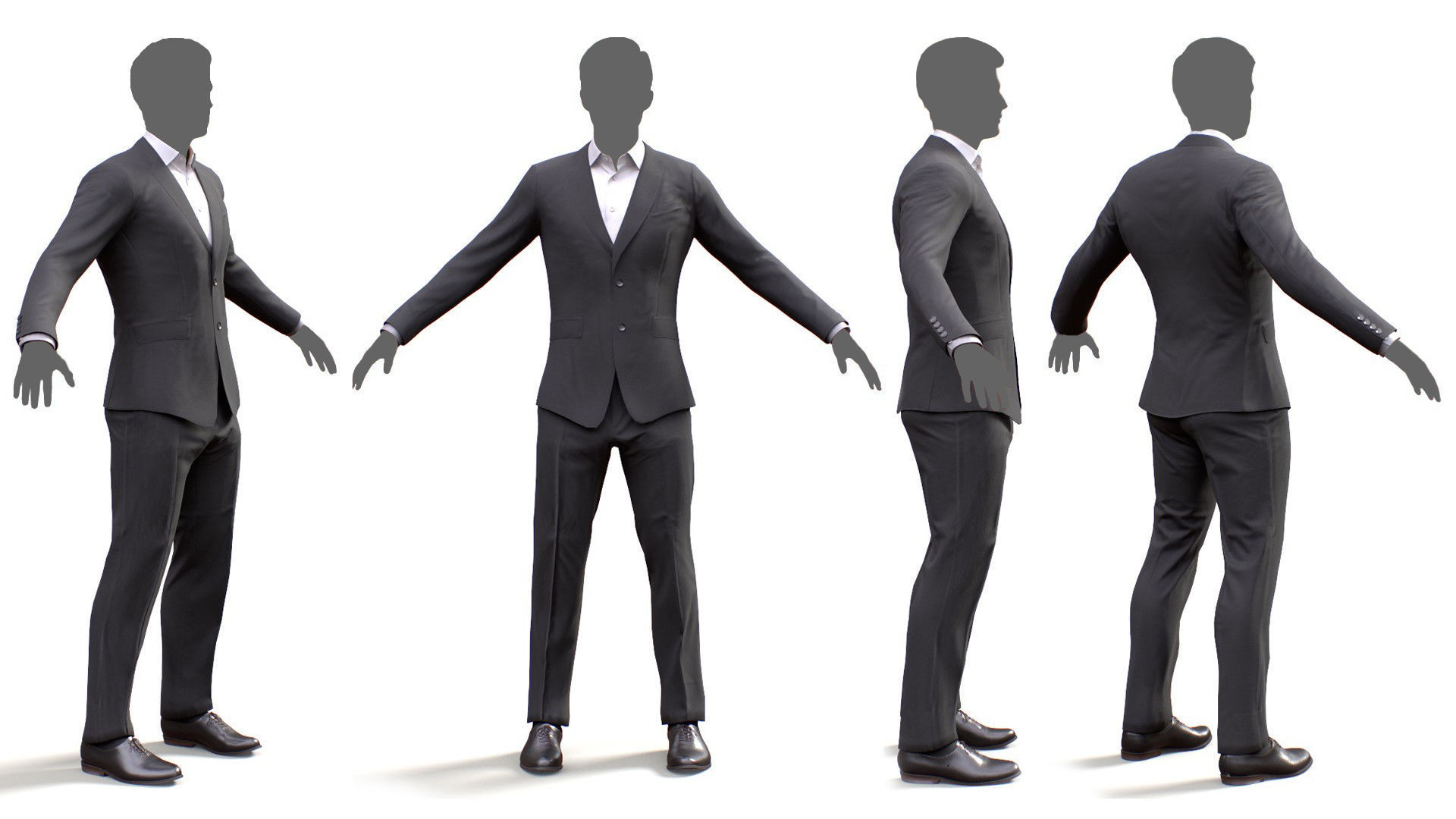 3D model Male Business Suit 1 VR / AR / low-poly | CGTrader