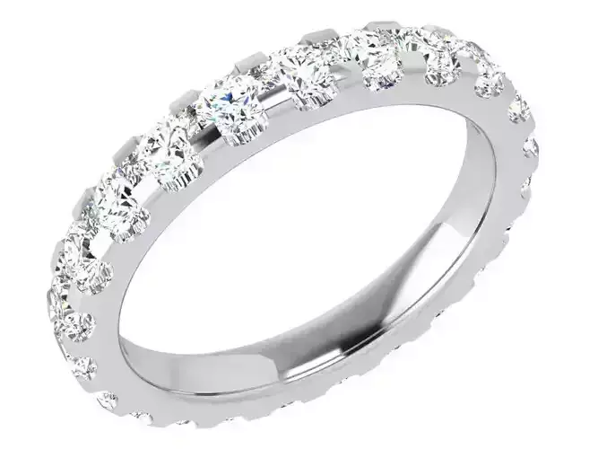 Wedding Band With Diamonds 3806