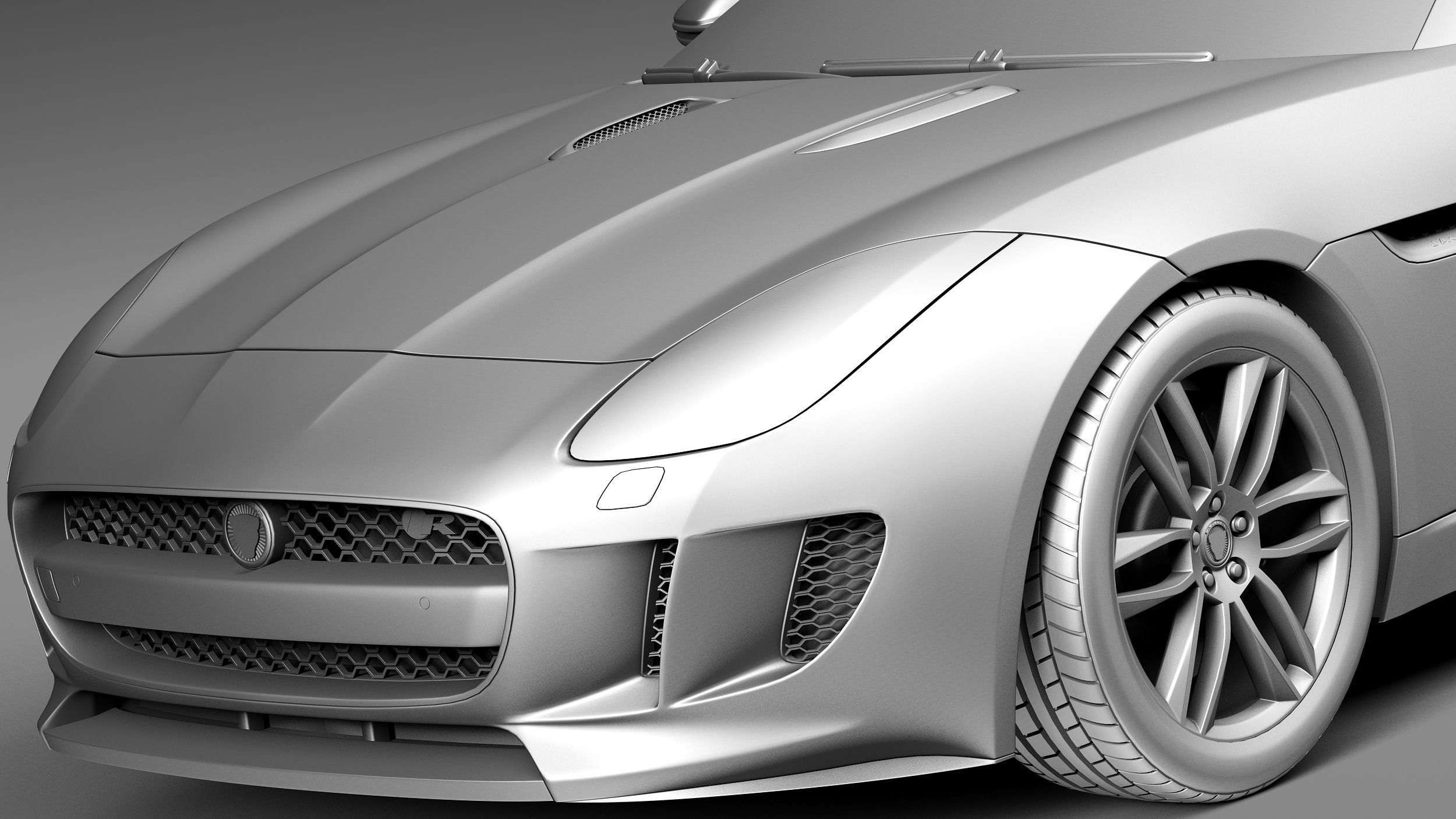 Jaguar F-Type R Coupe 2015 3D model_10