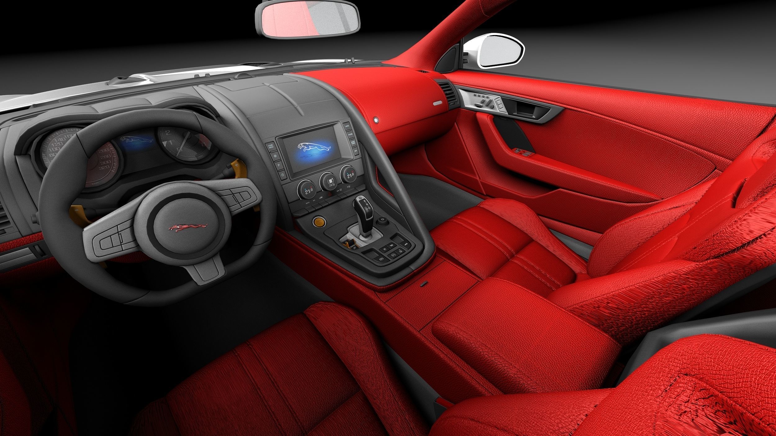 Jaguar F-Type R Coupe 2015 3D model_16