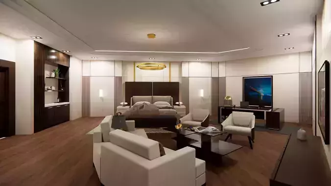 PRESIDENTIAL HOTEL SUITE 3D model
