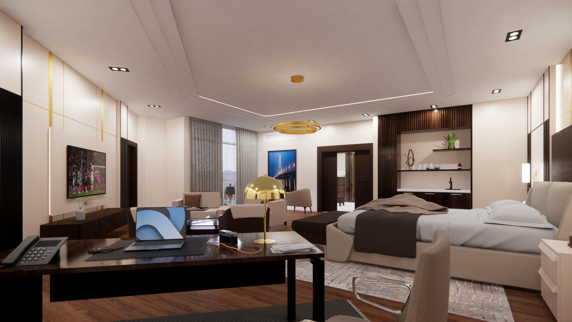PRESIDENTIAL HOTEL SUITE 3D model_1