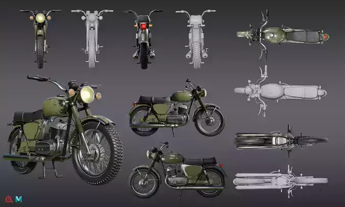 motorcycle 3D model