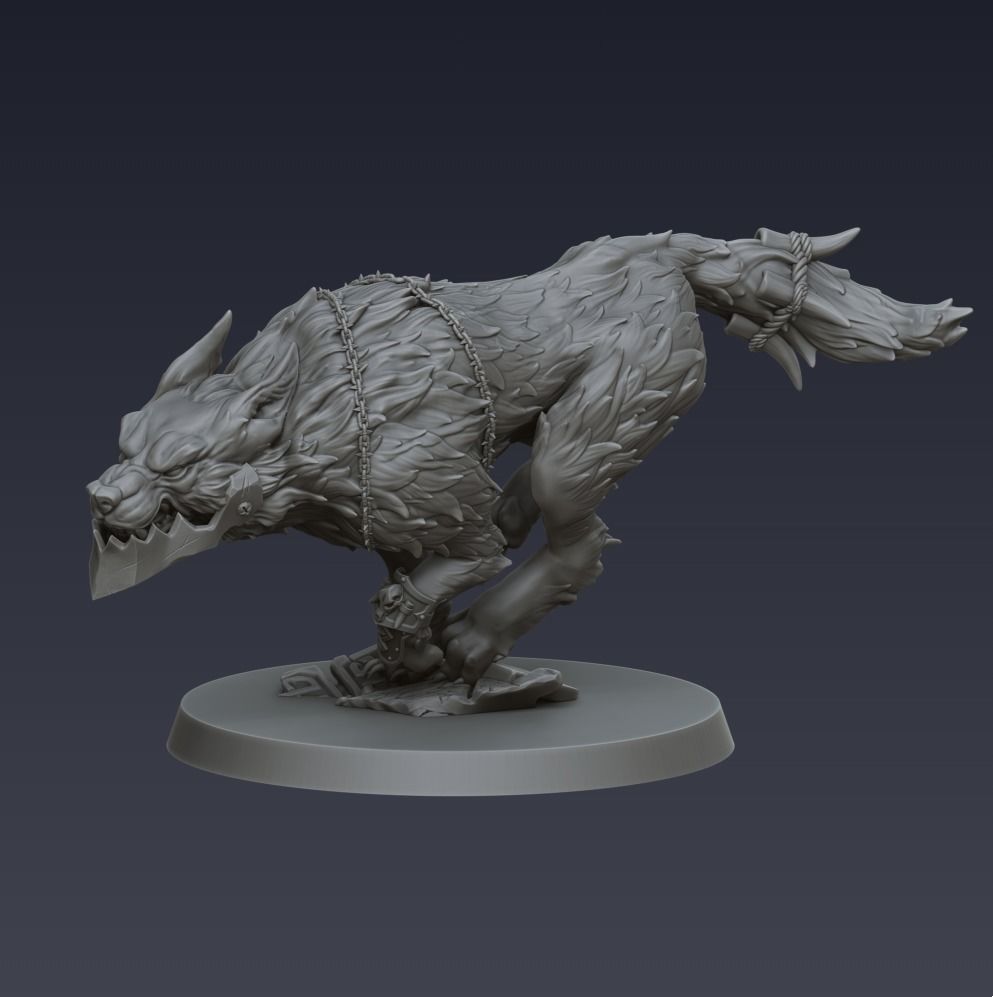 Wolf Pack 3D model_1