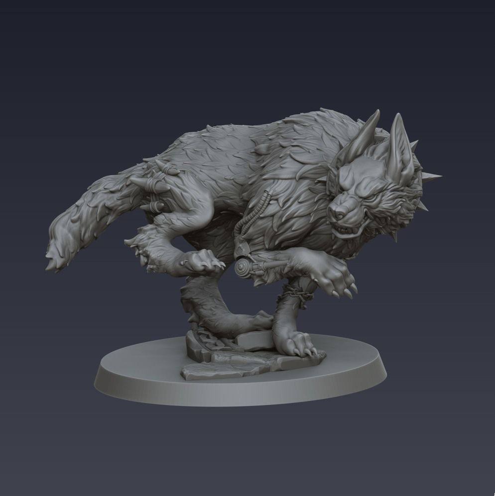 Wolf Pack 3D model_3