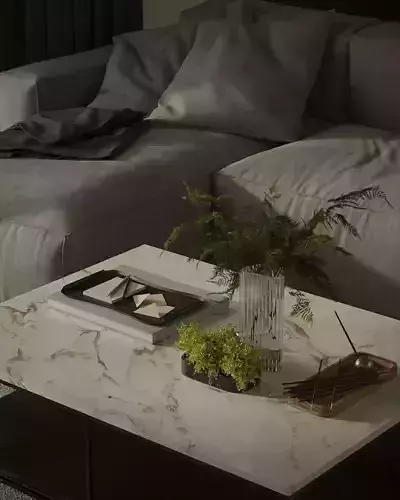 DETAIL LIVING ROOM - Interior scene 3D model