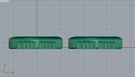 E Letter Earrings 3822 3D print model_5