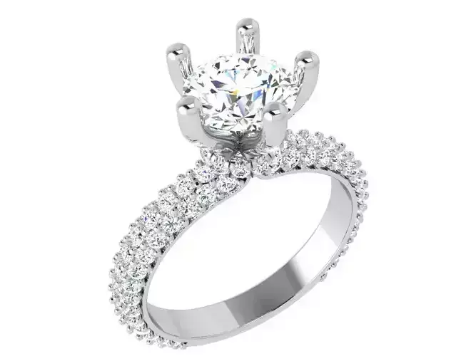 Peg Setting Diamond Ring 3827