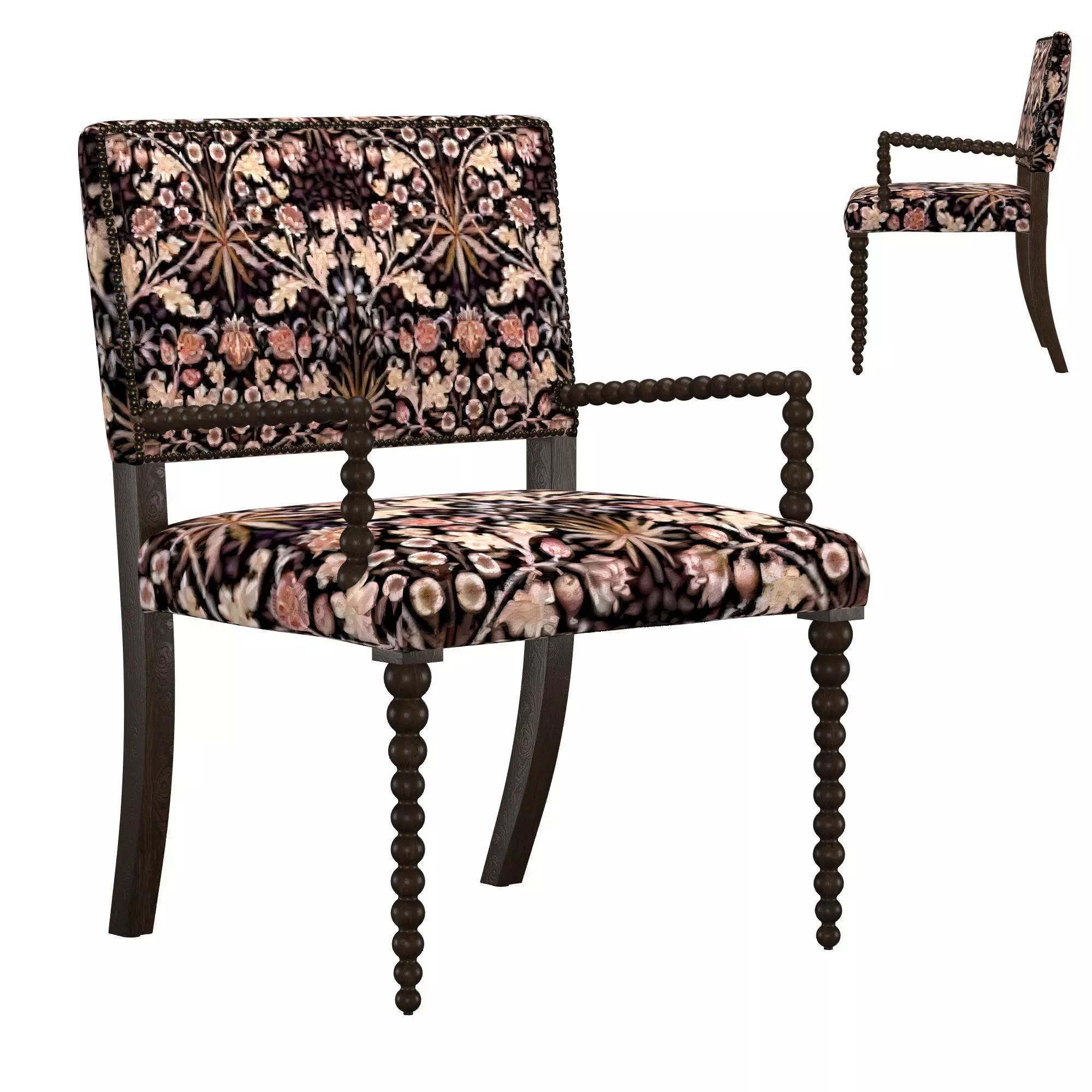 Bobbin Dining Arm Chair 3D model
