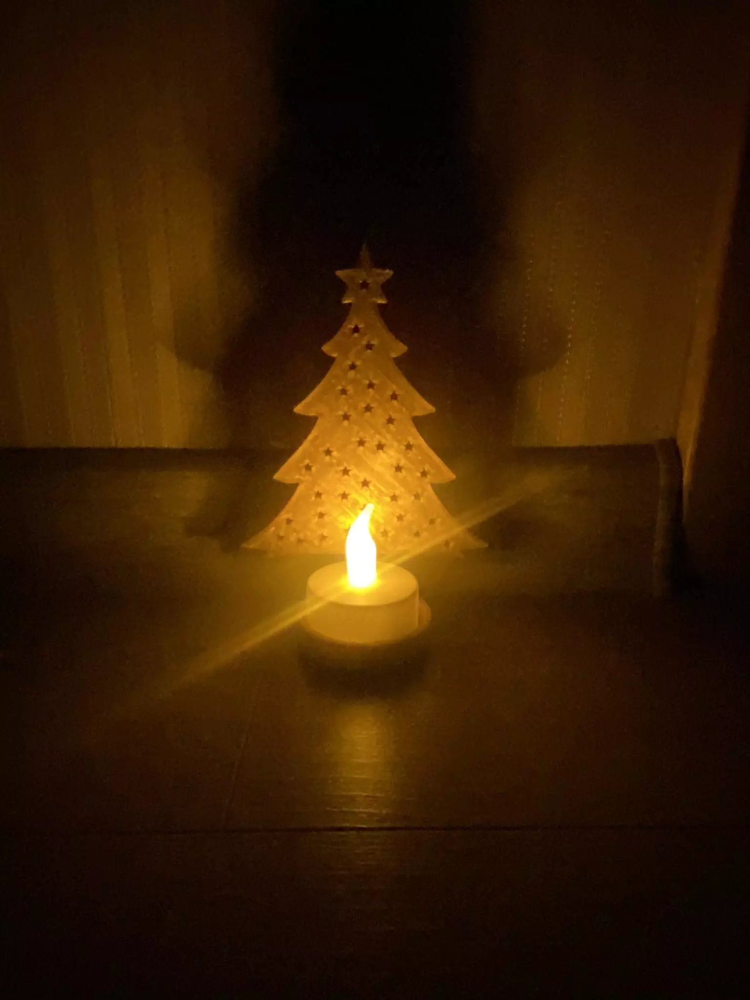 Christmas tea light decoration led holder 3D print model_0