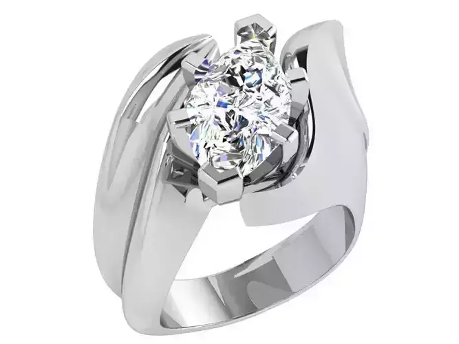 Marquise Cut Diamond Tension Ring 3830