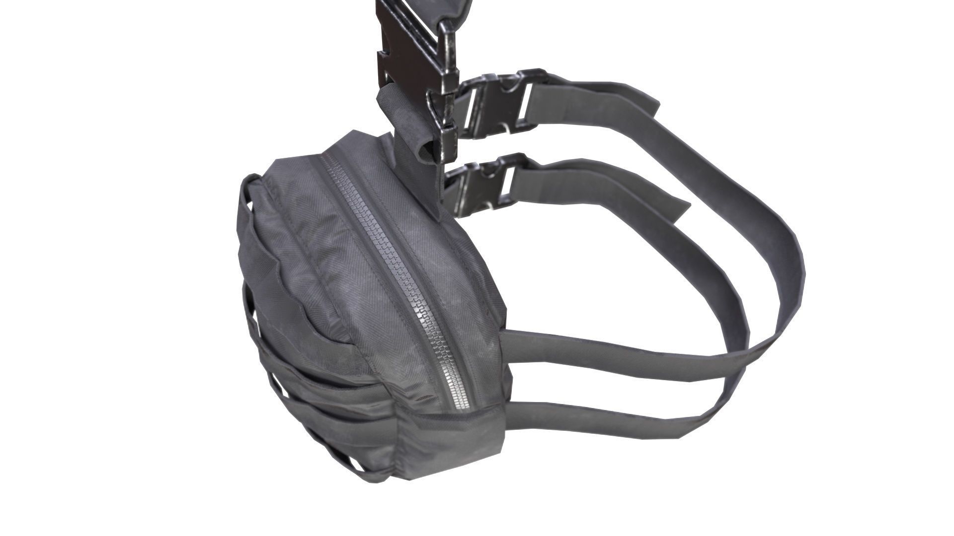 Military Bag 1 Low-poly 3D model_7