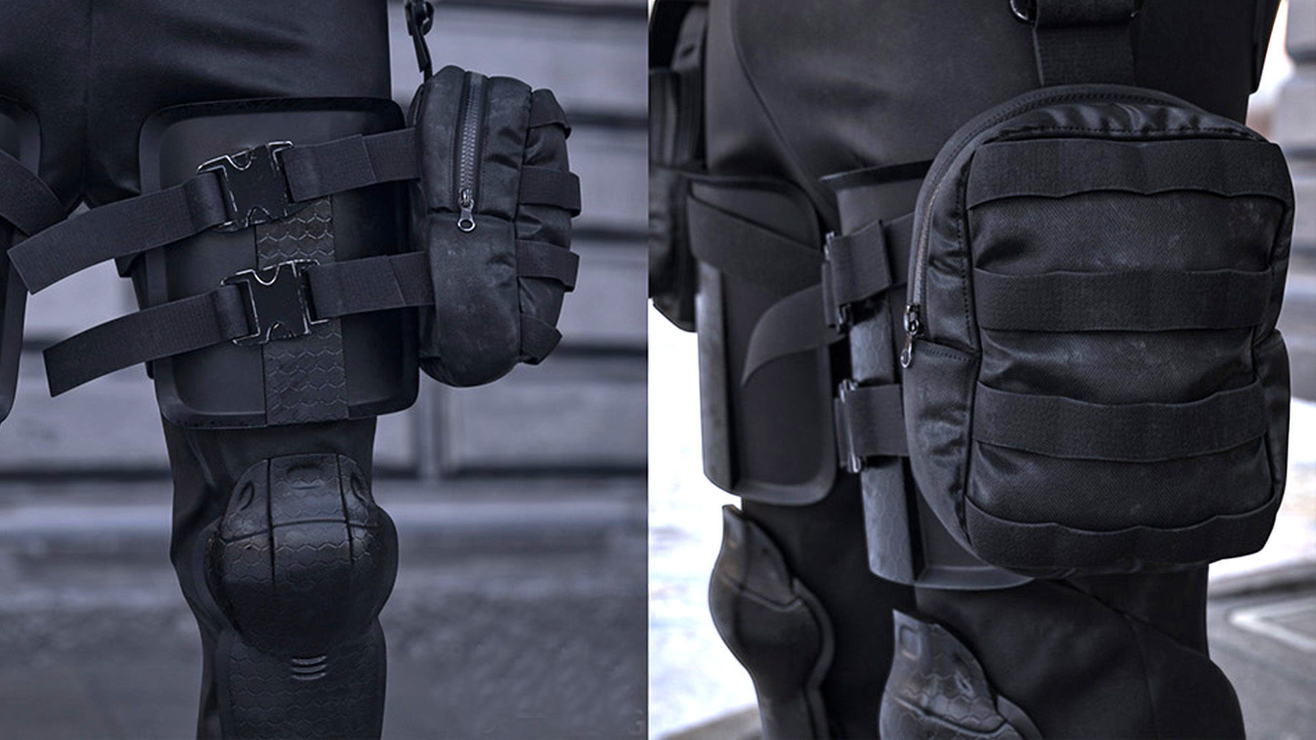 Military Bag 1 Low-poly 3D model_2