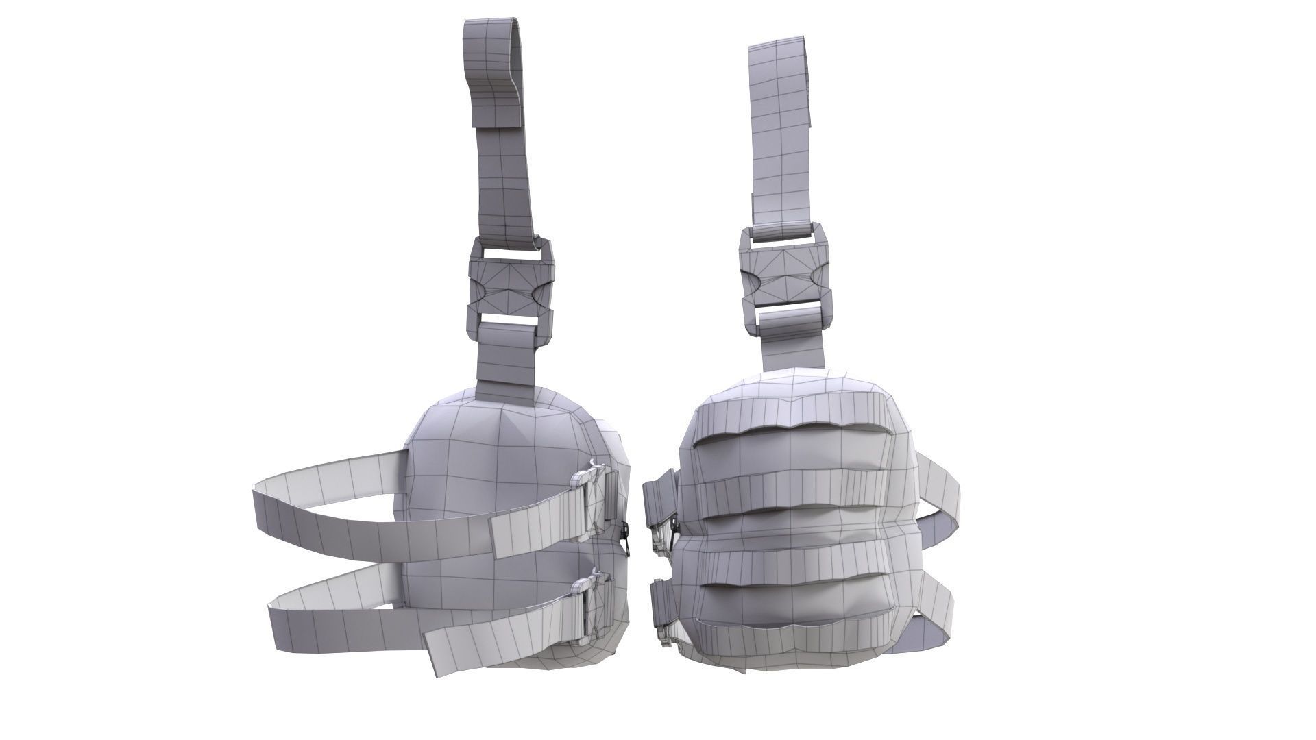 Military Bag 1 Low-poly 3D model_10