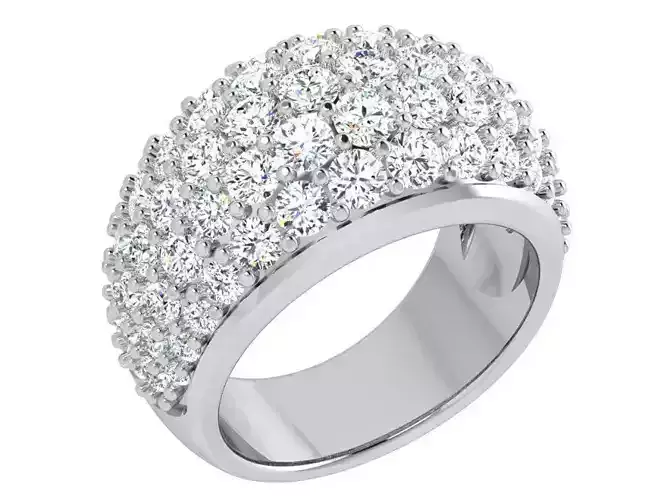 French Pave Ring 3840