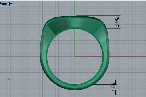 3 Pcs V Style Rings 3844 3D print model_5