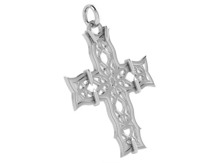 Cross Pendant 3847 3D print model_0