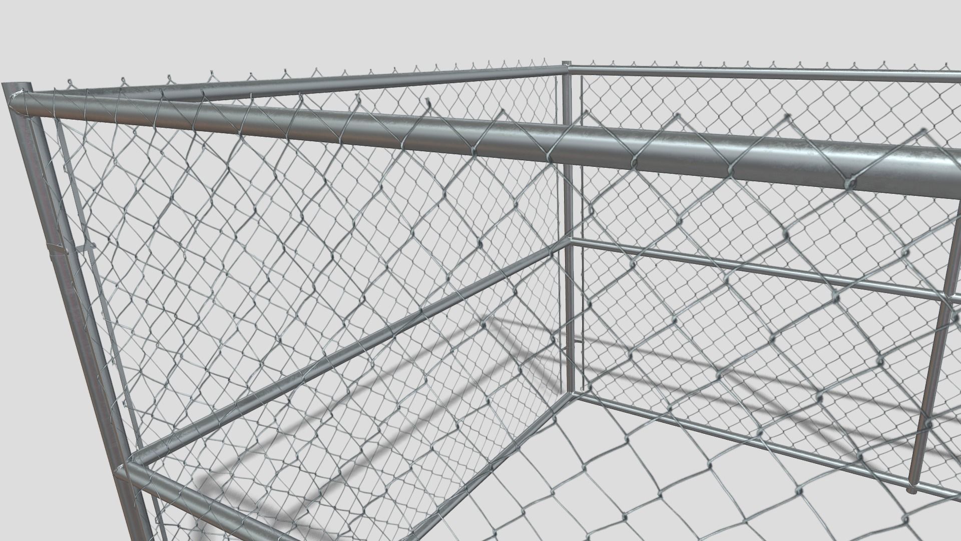 Chicken coop Low-poly 3D model_17