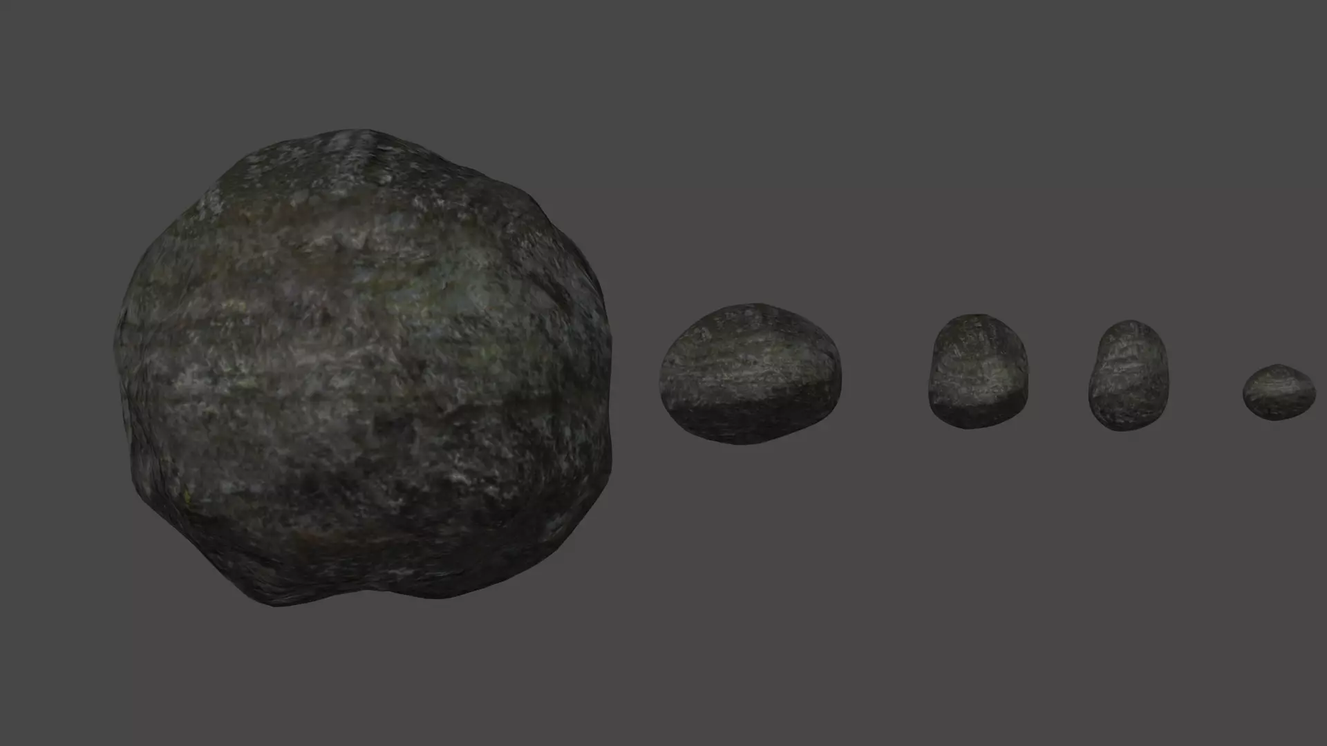Realistic Rock Set Free 3D model_0