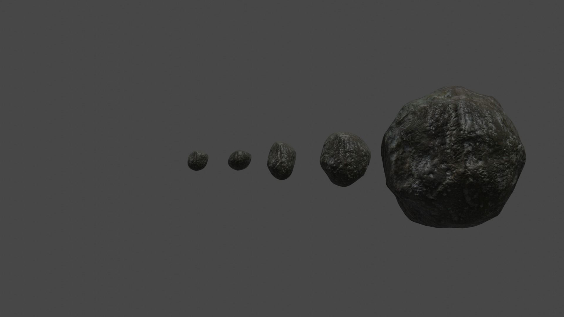 Realistic Rock Set Free 3D model_1