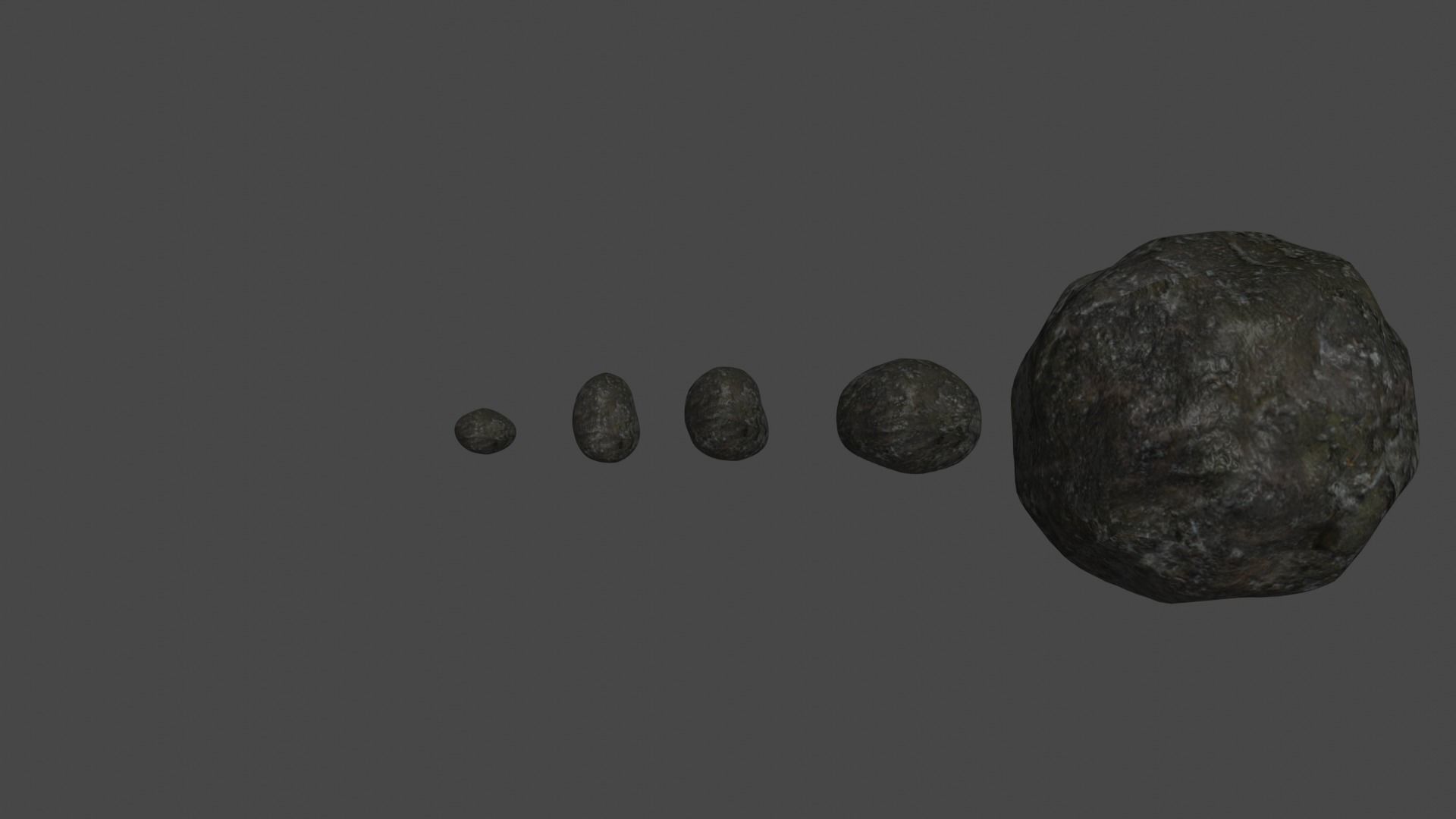 Realistic Rock Set Free 3D model_2