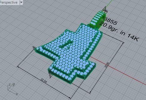 Number 4 Pendant 3855 3D print model_7