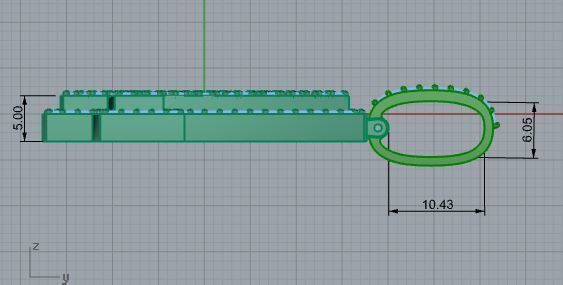 Number 4 Pendant 3855 3D print model_6