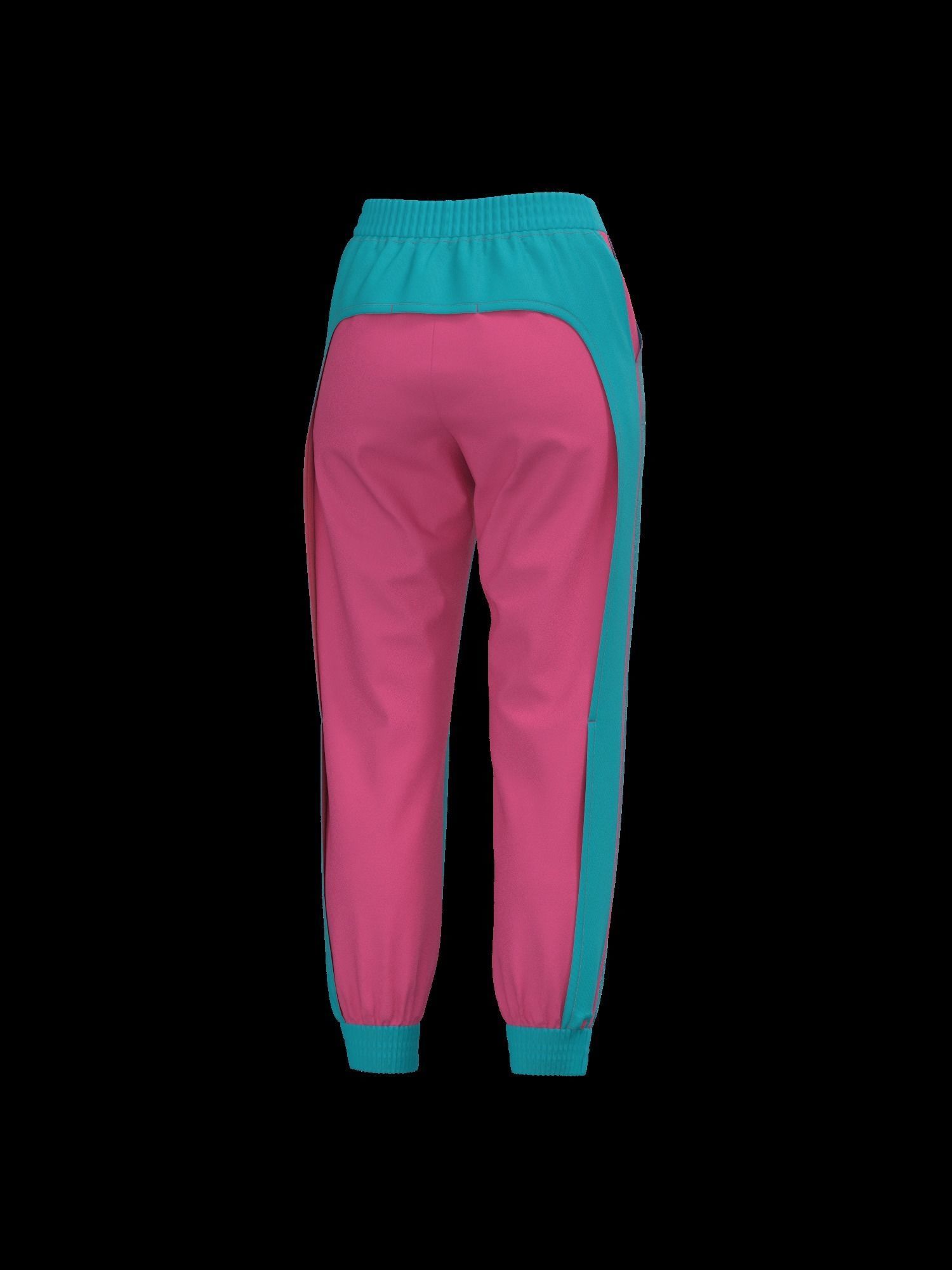 Female pant 3D model_10