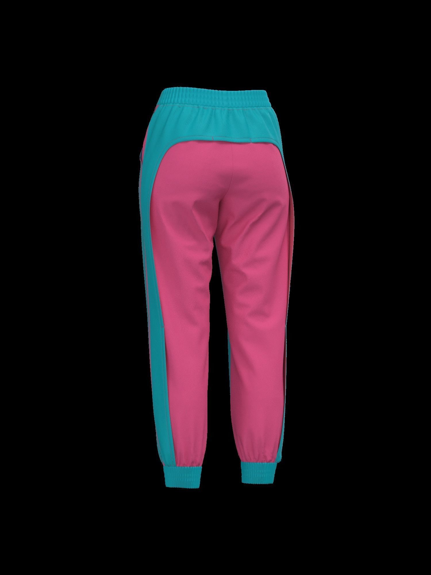 Female pant 3D model_8