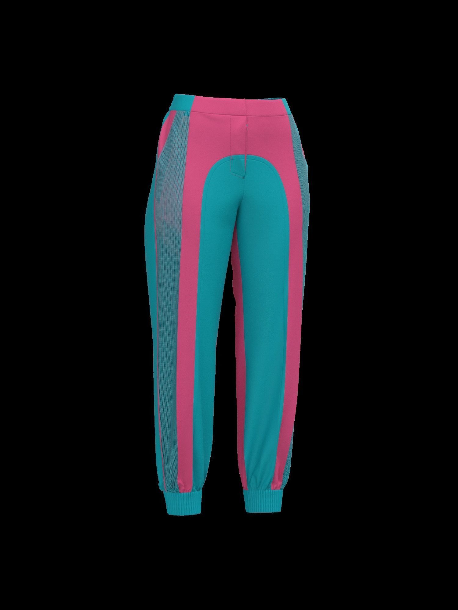 Female pant 3D model_7
