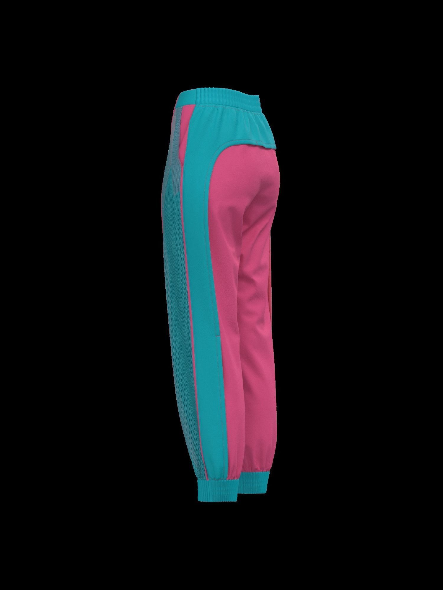 Female pant 3D model_13