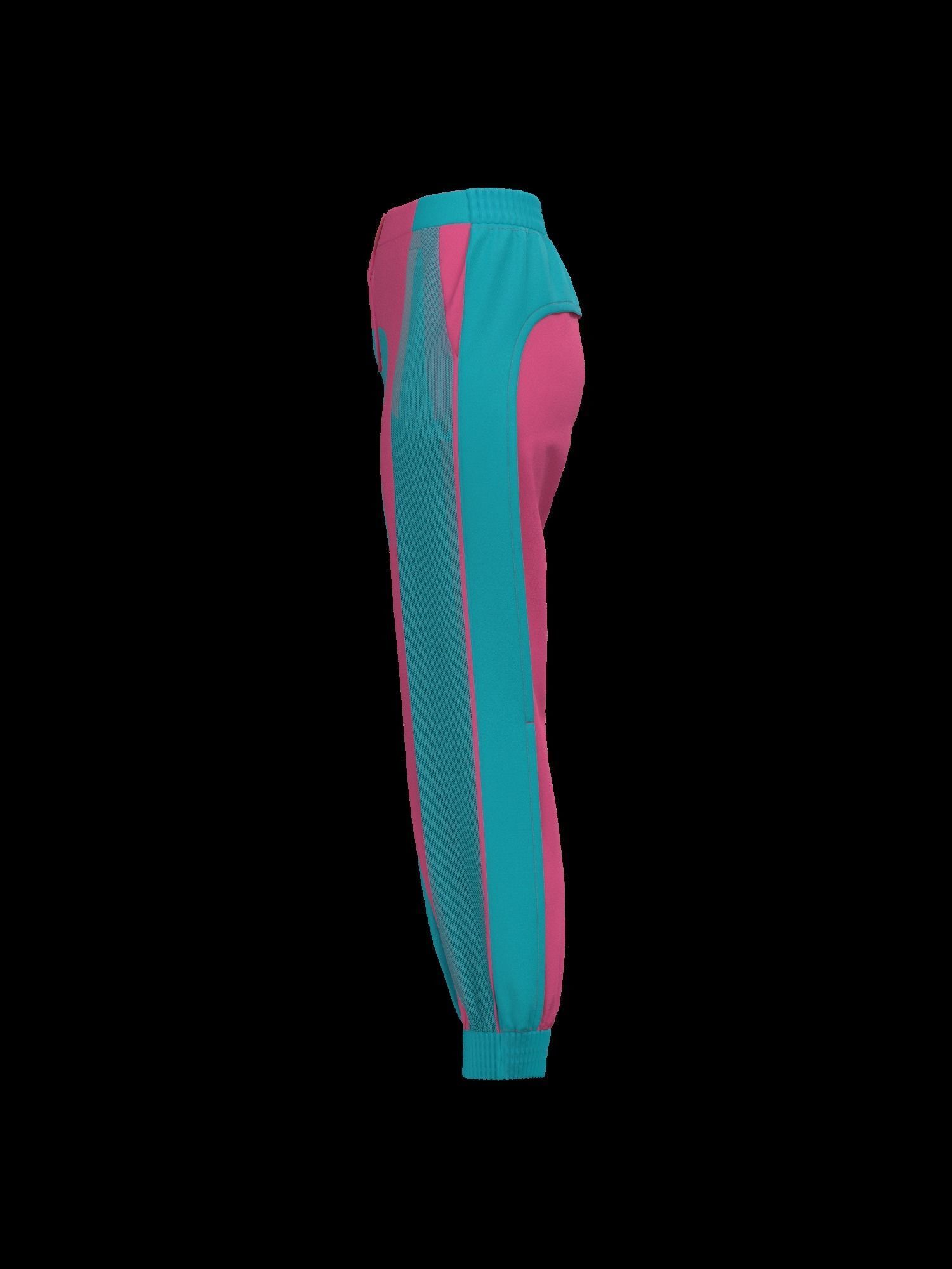 Female pant 3D model_11