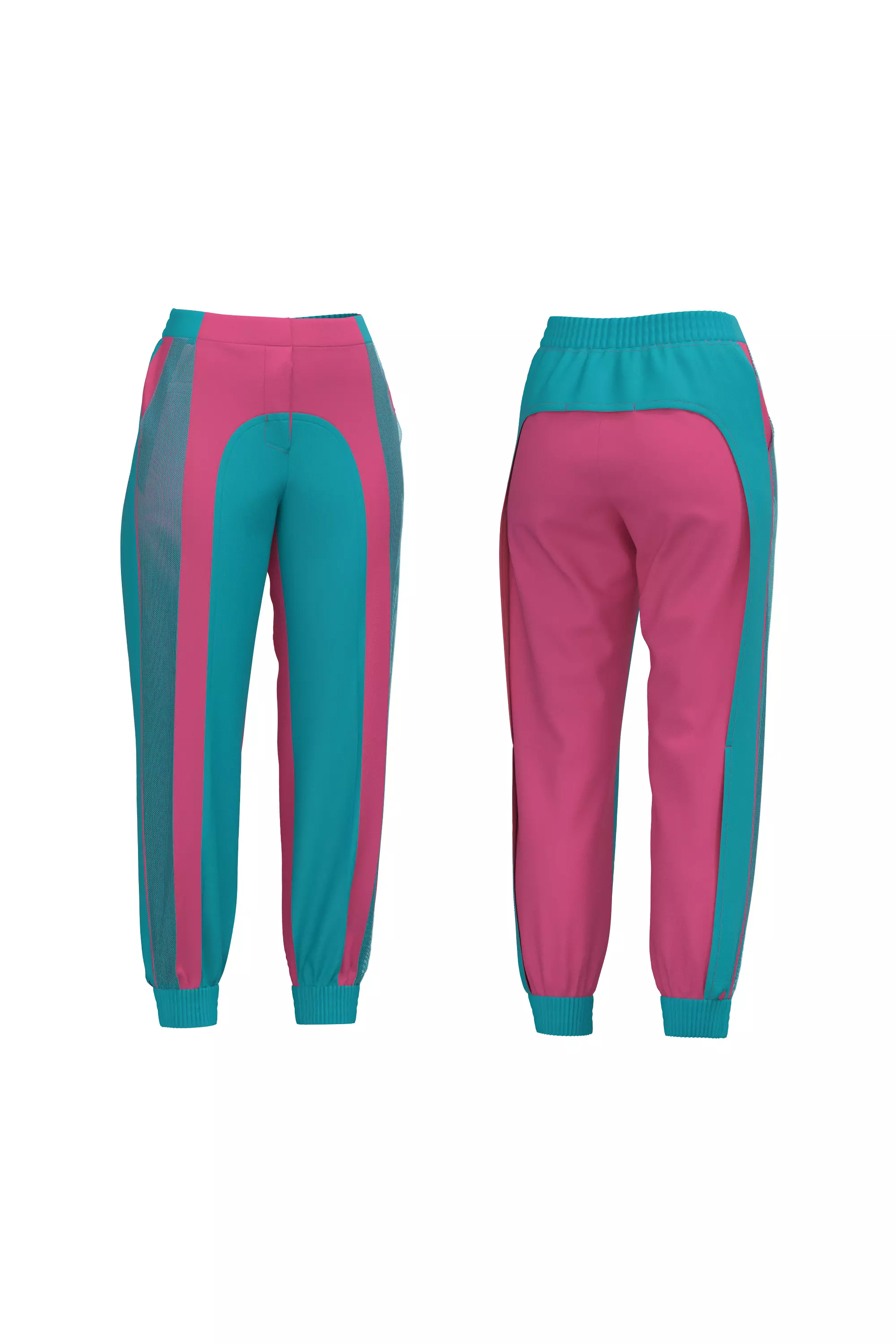 Female pant 3D model_0