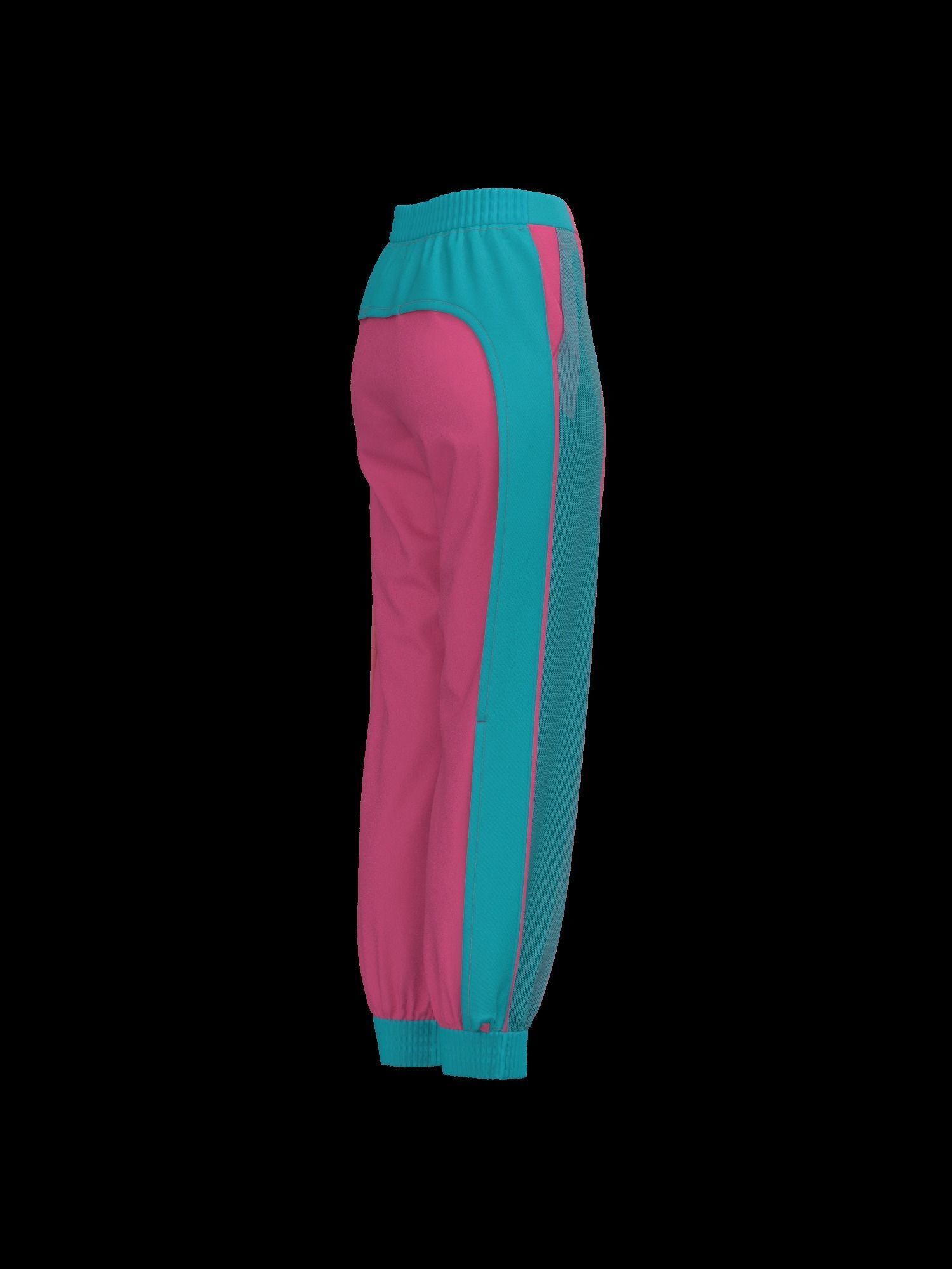 Female pant 3D model_2